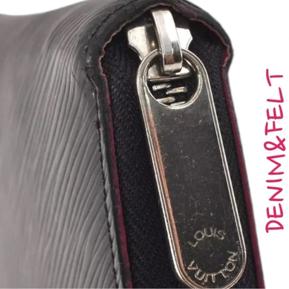 🩷Louis Vuitton Black/Pink Epi Zippy Long Wallet/Purse |PRELOVED | RARE!!🩷🖤🩷 - Picture 12 of 16